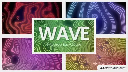 Wave Background Elements template preview