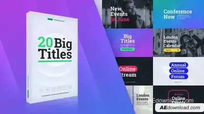 Wave Big Titles Titles template preview