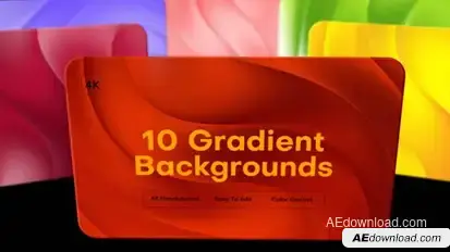 Wave Gradient Backgrounds | 4K Elements template preview