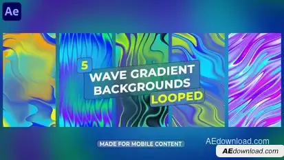 Wave Gradient Backgrounds Elements template preview