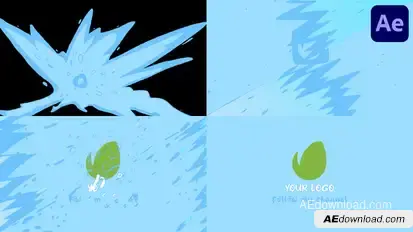 Wave Logo Opener for After Effects Logo Stings template preview