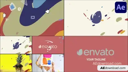 Wave Logo Reveals And Transitions for After Effects Logo Stings template preview
