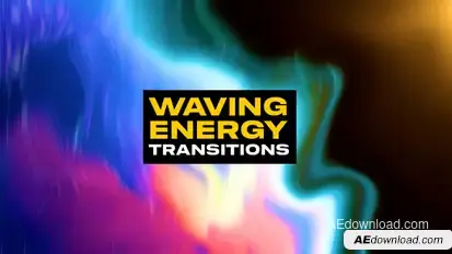 Waving Energy Transitions | After Effects Elements template preview