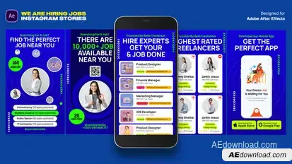 We Are Hiring Jobs Instagram Stories Product Promo template preview