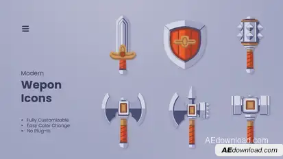 Weapon Asset Elements template preview