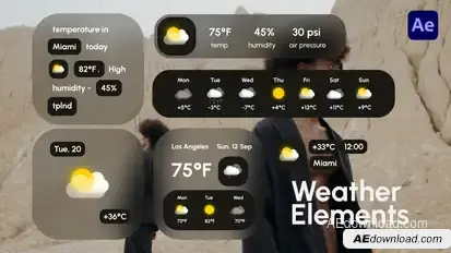 Weather Elements Elements template preview