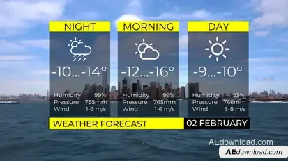 Weather forecast broadcast-packages template preview