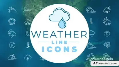 Weather Icons Elements template preview