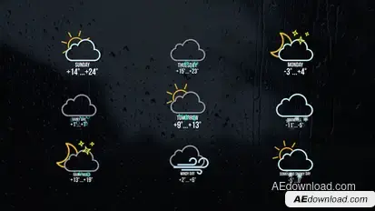 Weather Titles | After Effects Titles template preview
