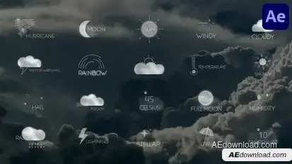 Weather Titles | After Effects Titles template preview