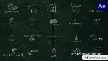 Weather Titles for After Effects Titles template preview