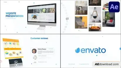Videohive Web Constructor Website Presentation for After Effects Openers template preview