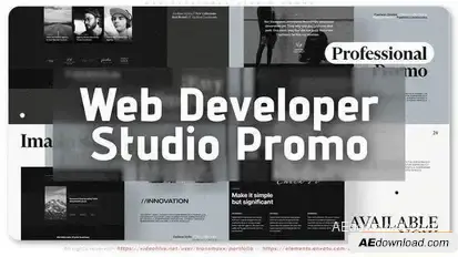Web Developer Studio Promo Openers template preview