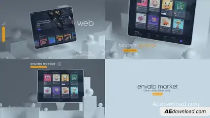 Web Mock-Up Presentation Product Promo template preview
