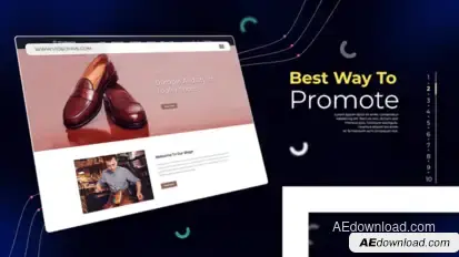 Web Promo Bold Line Style broadcast-packages template preview