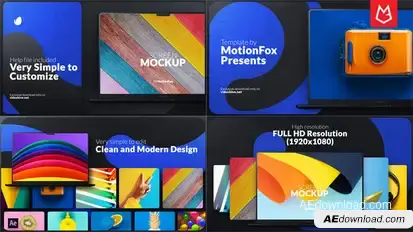 Web Promo | Dark Theme Mockup Product Promo template preview