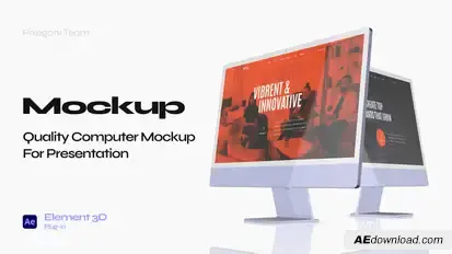 Web Promo Desktop Mockup Product Promo template preview