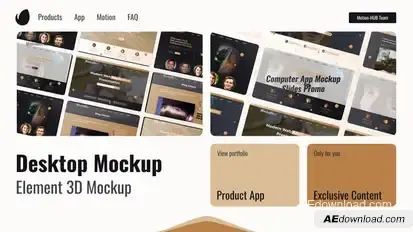 Web Screen Desktop Promo Product Promo template preview