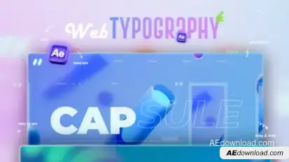 Web Typography Titles template preview