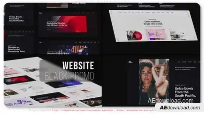 Website Black Promo Product Promo template preview