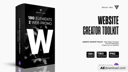 Website Creator Toolkit Product Promo template preview