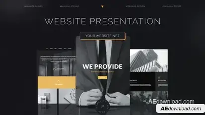 Website Dark Promo Product Promo template preview