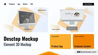 Website Desktop Mockup Product Promo template preview