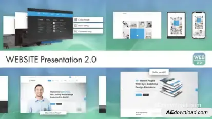 Website Presentation  AE Product Promo template preview
