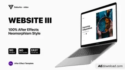 Website Presentation III | Neomorphism Product Promo template preview