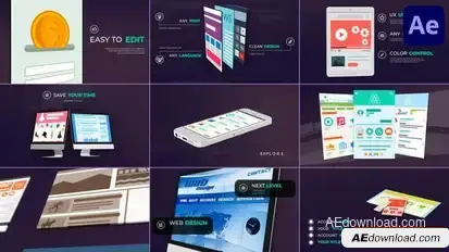 Videohive Website Presentation Pack for After Effects Openers template preview