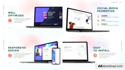 Website Presentation with Devices Product Promo template preview