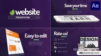 Website Promo Presentation for After Effects Openers template preview
