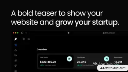 Website Promo Teaser Product Promo template preview