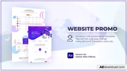 Website Promo with Devices Mockup Product Promo template preview