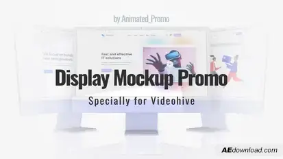 Website Screen Desktop Computer Mockup Product Promo template preview