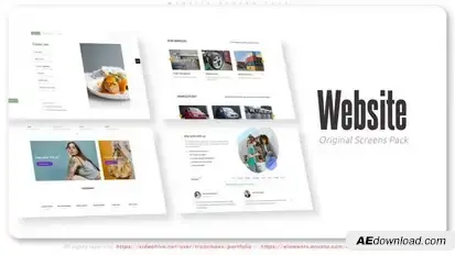 Website Screen Pack Product Promo template preview
