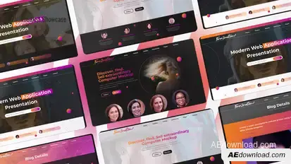 Website Screen Promo Product Promo template preview