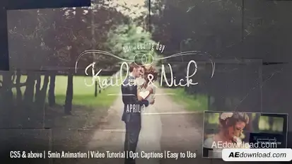 Wedding & Memory Collage Video Displays template preview