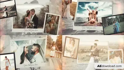 Wedding - Memories Photo Slideshow Video Displays template preview