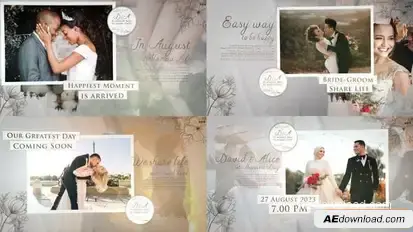 Wedding Album Slideshow Openers template preview