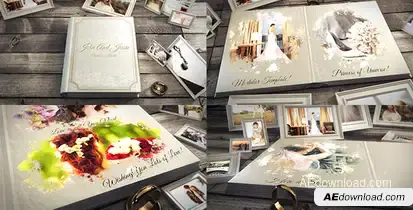Wedding Book Video Displays template preview