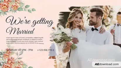 Wedding Celebration Video Displays template preview