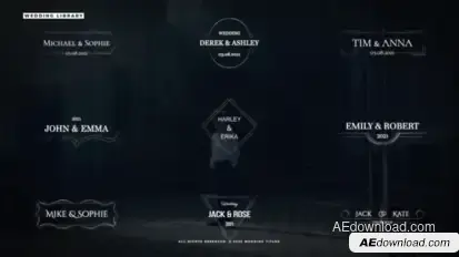 Wedding Clean Titles | After Effects Titles template preview