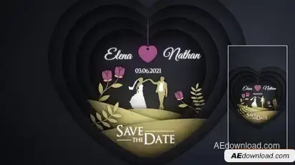 Wedding Day Paper Intro Openers template preview