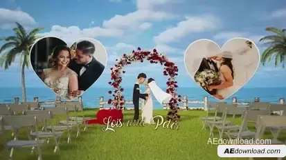 Wedding Day Slideshow Openers template preview