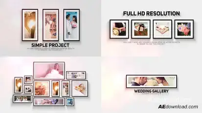 Wedding Gallery Video Displays template preview