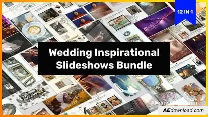 Wedding Inspirational Slideshows Bundle 12 in 1 Openers template preview