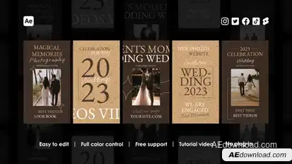 Wedding Instagram Reels Product Promo template preview