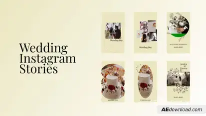 Wedding Instagram Stories Titles template preview