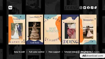 Wedding Instagram Stories Product Promo template preview